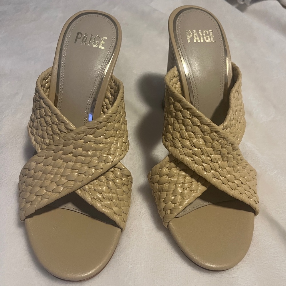 Paige Block High Heels 37.5